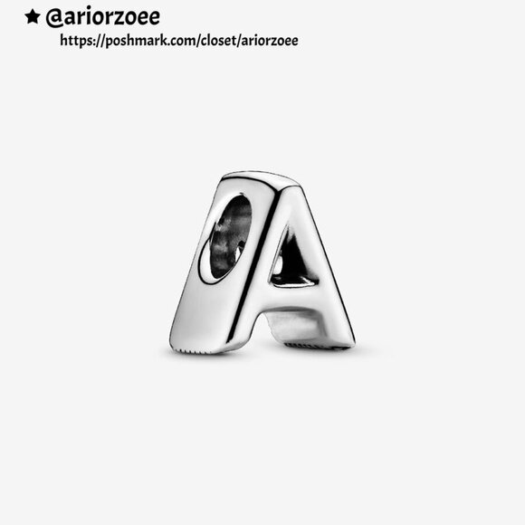 Pandora Letter A Alphabet Charm - Picture 1 of 2